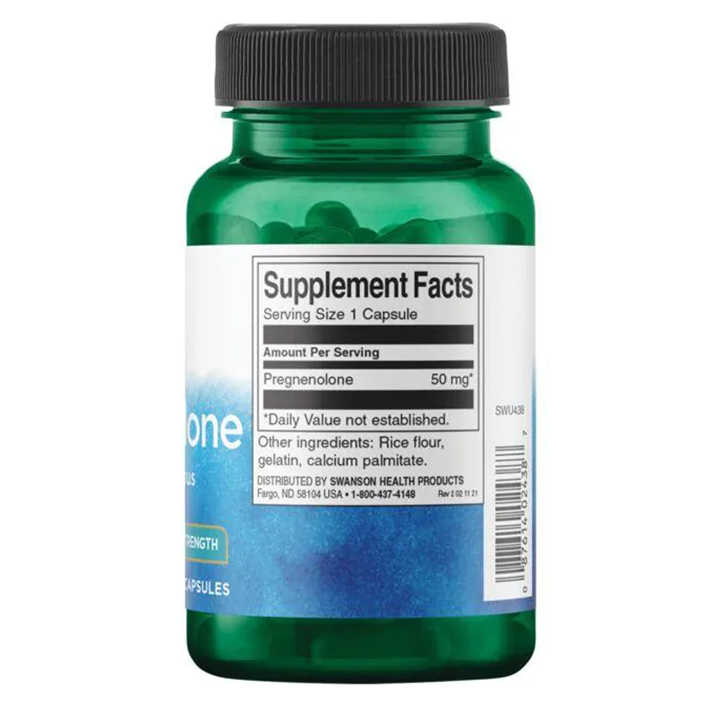 Swanson Ultra Super-Strength Pregnenolone 50 mg / 60 Caps Swanson Ultra Super-Strength Pregnenolone 50 mg / 60 Caps