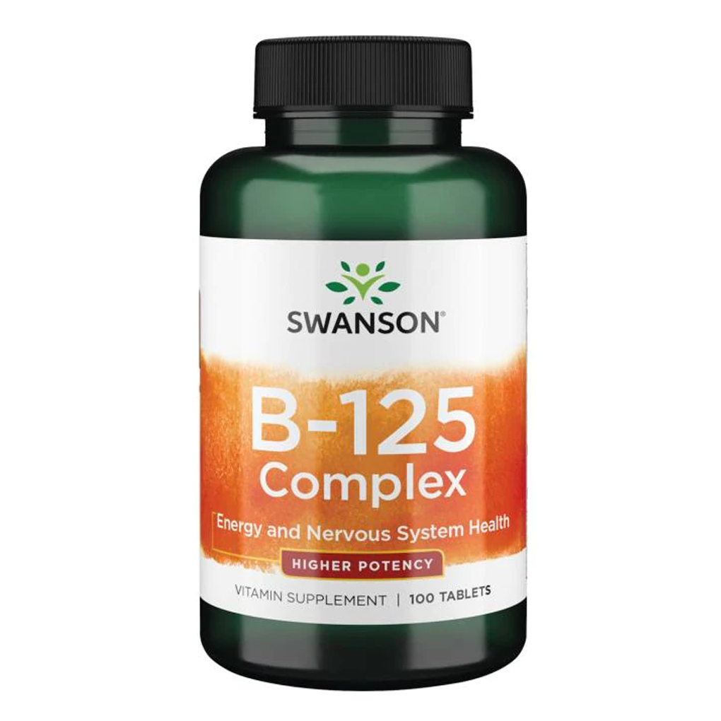 Swanson Premium Vitamin B-125 Complex / 100 Tabs