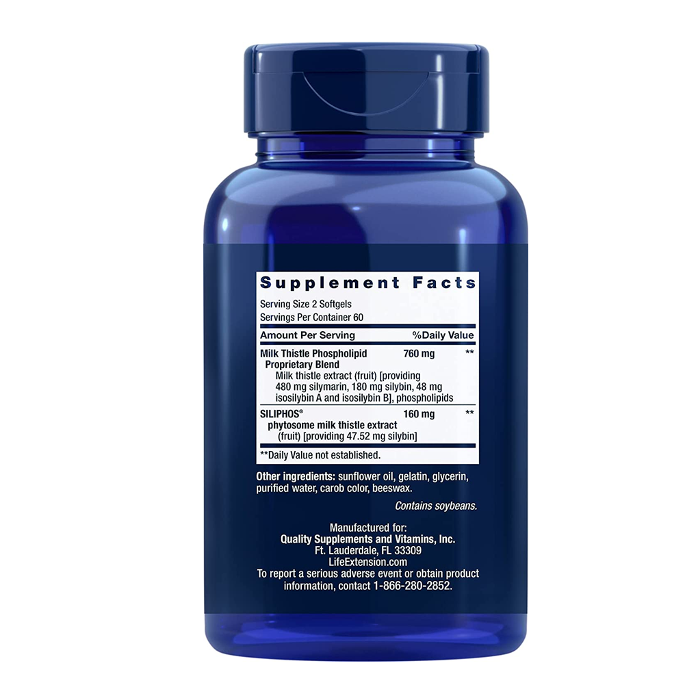 Life Extension Advanced Milk Thistle / 120 Softgels Life Extension Advanced Milk Thistle / 120 Softgels