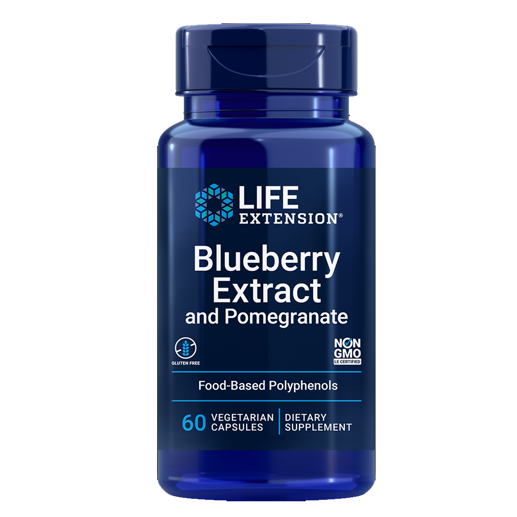 Life Extension Blueberry Extract with Pomegranate / 60 capsules