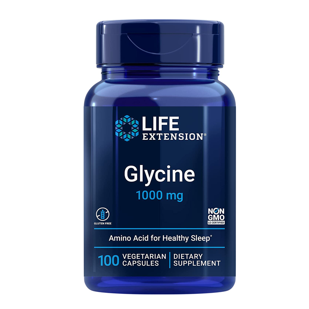 Life Extension  Glycine 1000 mg / 100 Vegetarian Capsules