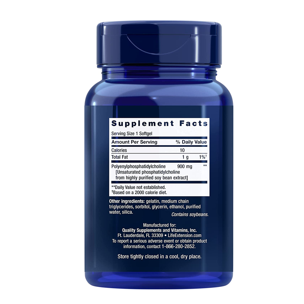 Life Extension HepatoPro Polyunsaturated Phosphatidylcholine 900 mg / 60 Softgels Life Extension HepatoPro Polyunsaturated Phosphatidylcholine 900 mg / 60 Softgels