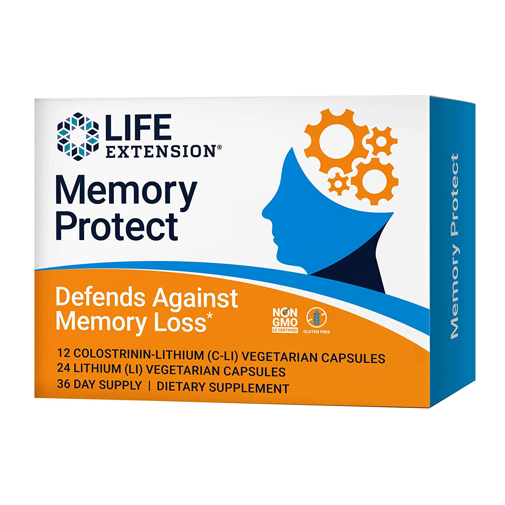 Life Extension Memory Protect 12 Colostrinin-Lithium (C-Li) Capsules | 24 Lithium (Li) Capsules Life Extension Memory Protect 12 Colostrinin-Lithium (C-Li) Capsules | 24 Lithium (Li) Capsules
