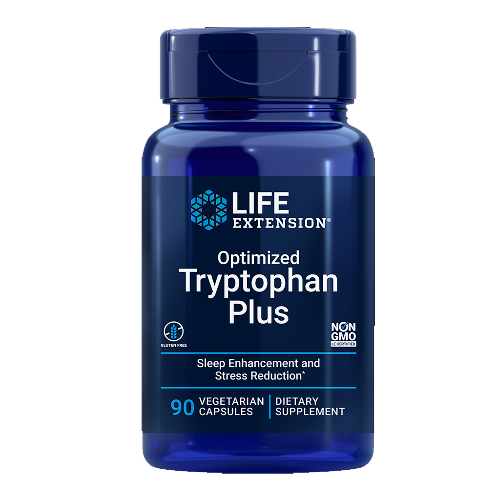 Life Extension Optimized Tryptophan Plus / 90 Vegetarian Capsules Life Extension Optimized Tryptophan Plus / 90 Vegetarian Capsules