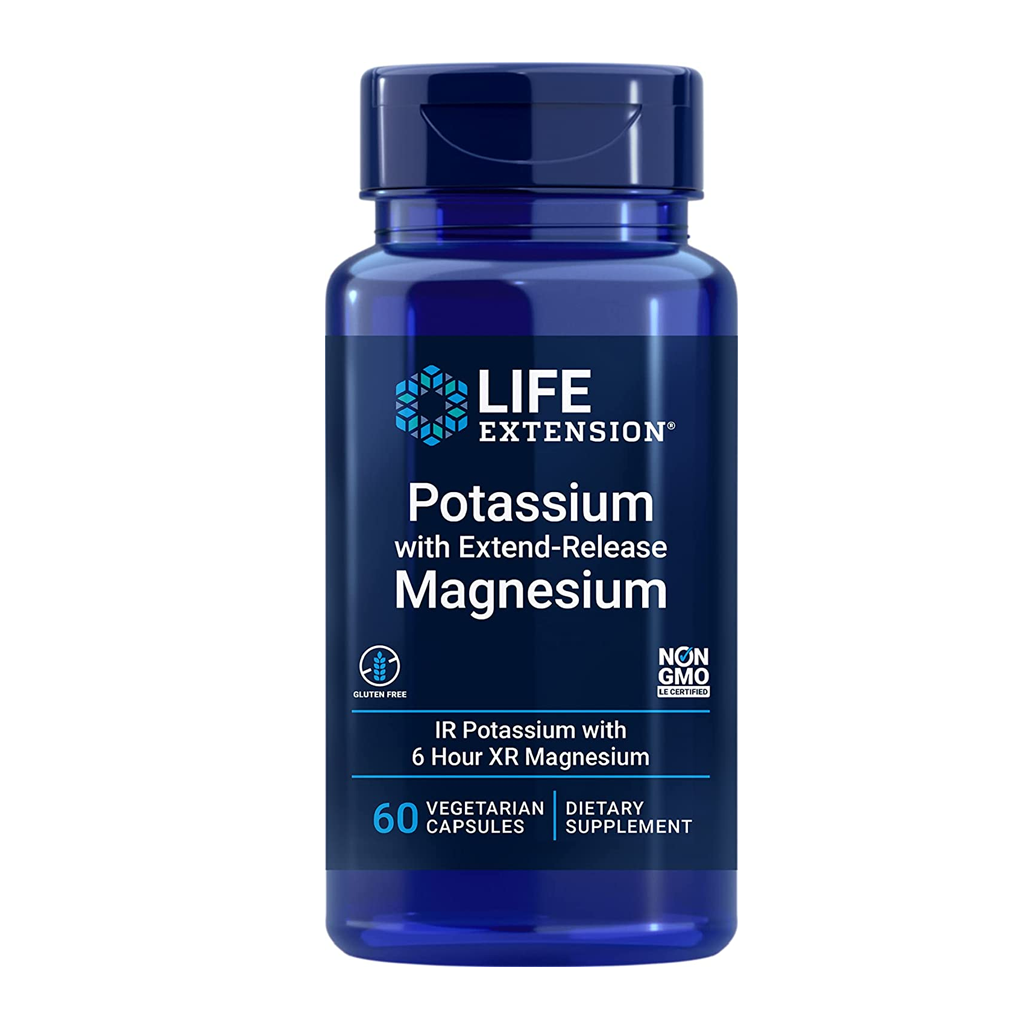 Life Extension Potassium with extend-Release magnesium / 60 Vegetarian Capsules