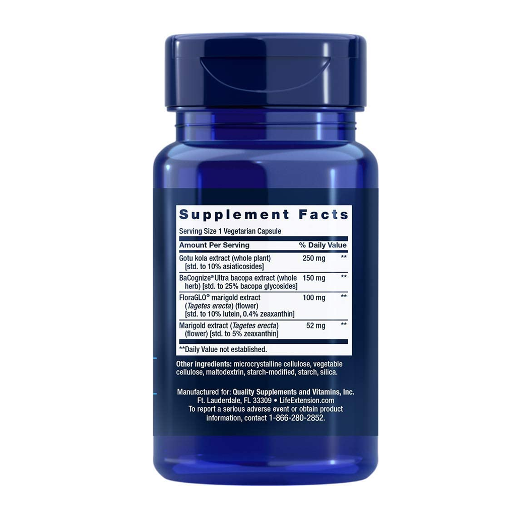 Life Extension Quick Brain Nootropic / 30 Vegetarian Capsules Life Extension Quick Brain Nootropic / 30 Vegetarian Capsules