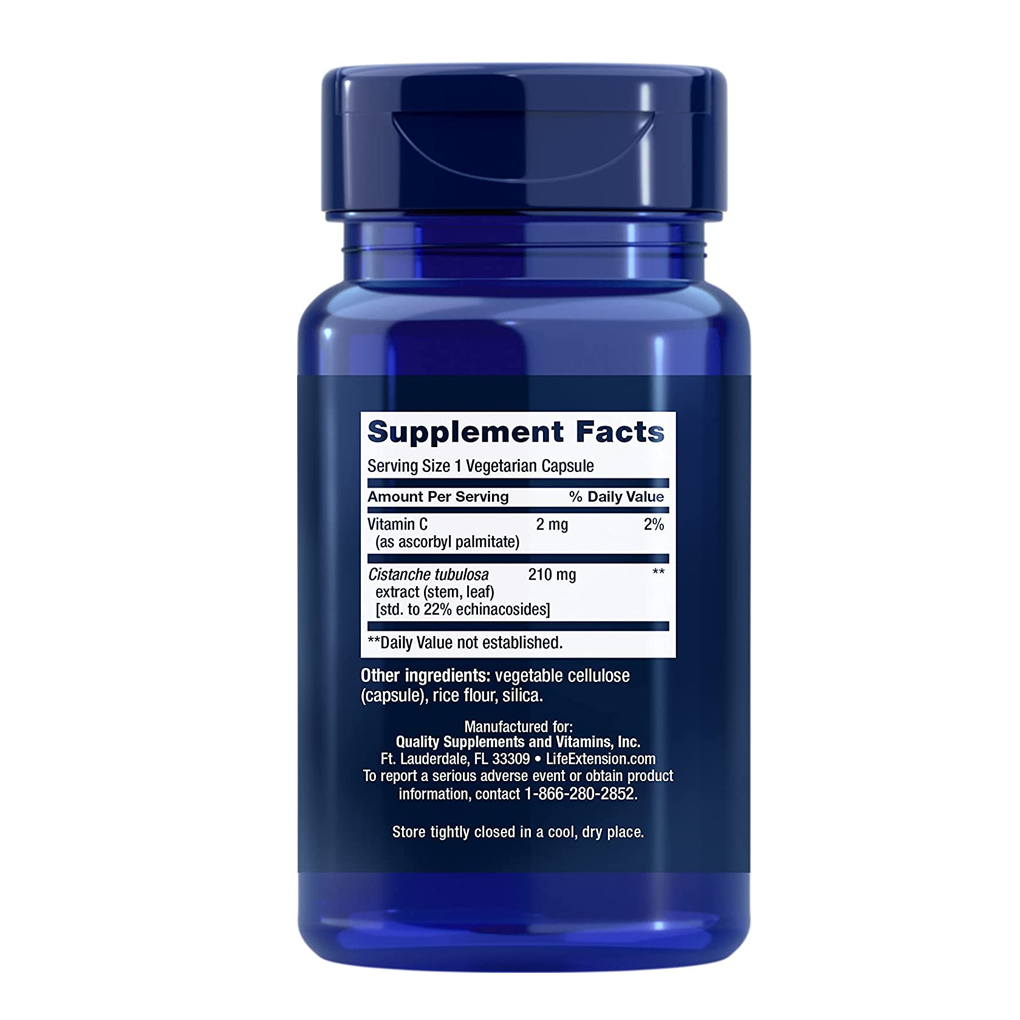 Life Extension Standardized Cistanche / 30 Vegetarian Capsules Life Extension Standardized Cistanche / 30 Vegetarian Capsules