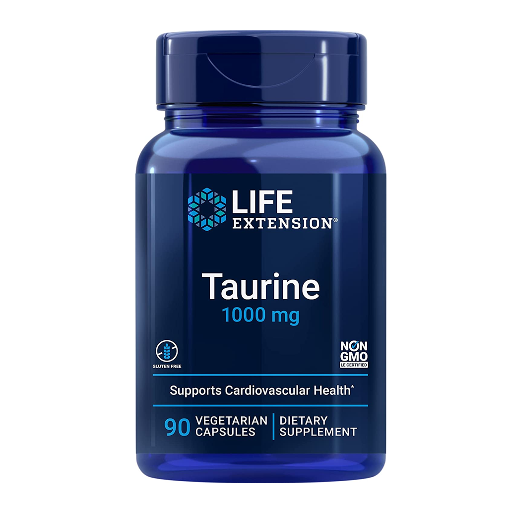 Life Extension  Taurine 1000 mg / 90 Vegetarian Capsules