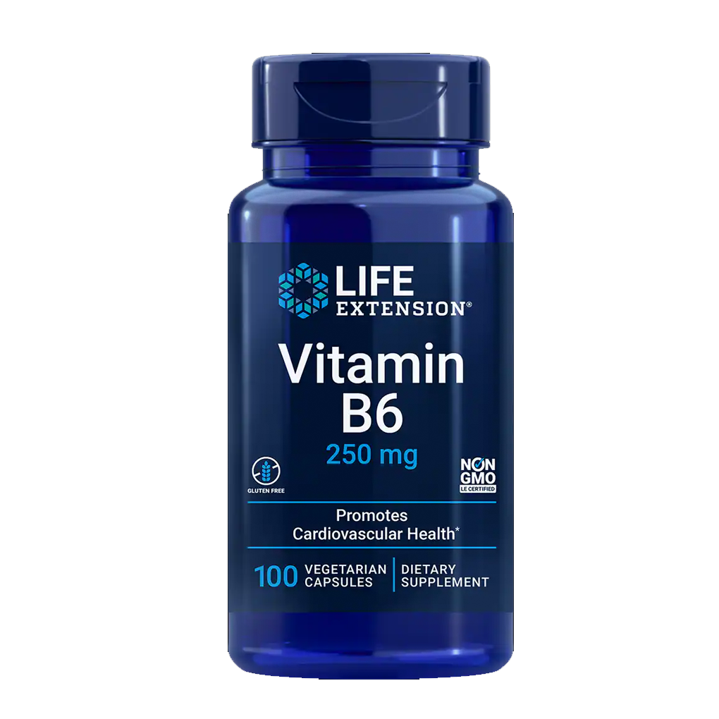 Life Extension Vitamin B6  250 mg / 100 Vegetarian Capsules