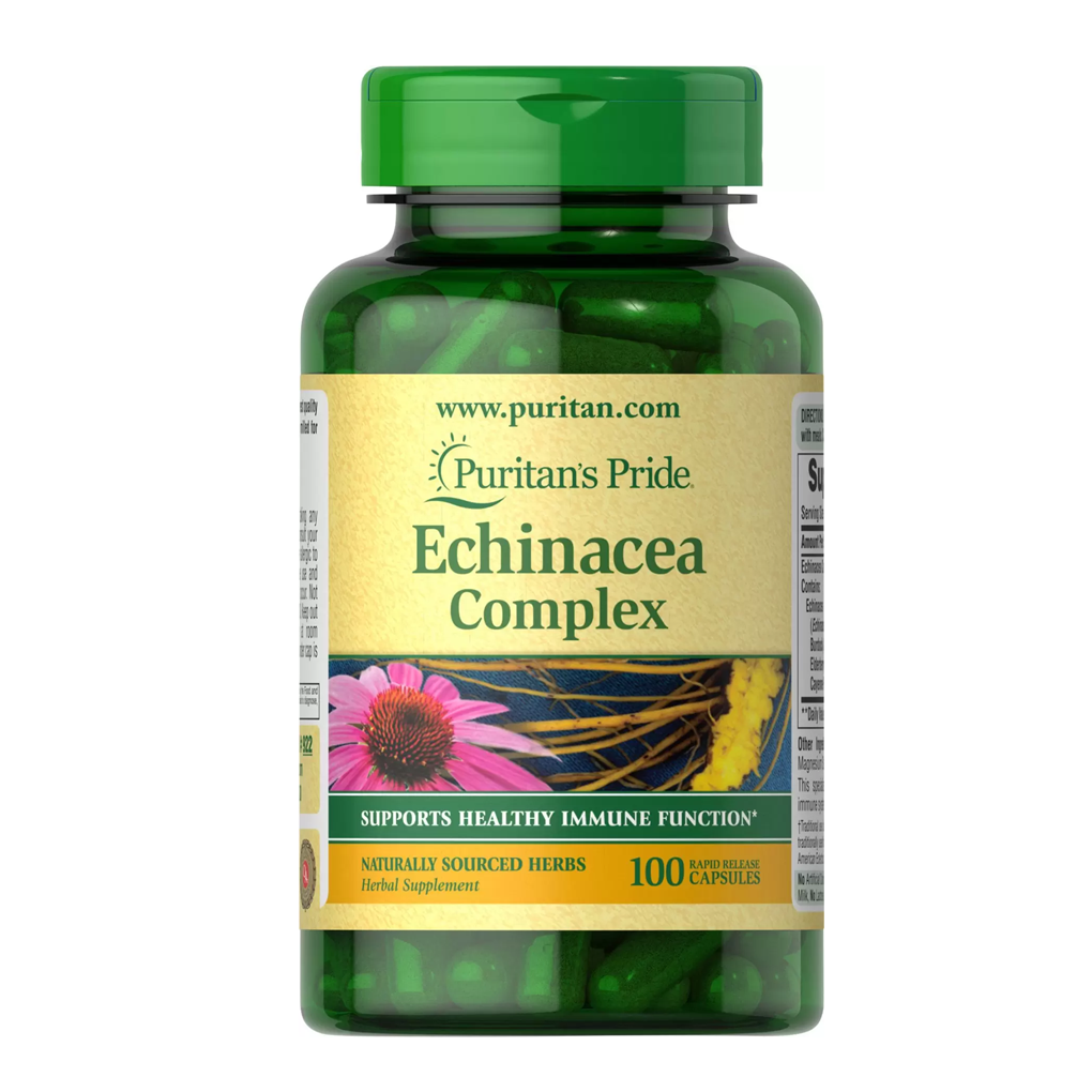 Puritan's Pride  Echinacea Complex 450 mg / 100 Capsules
