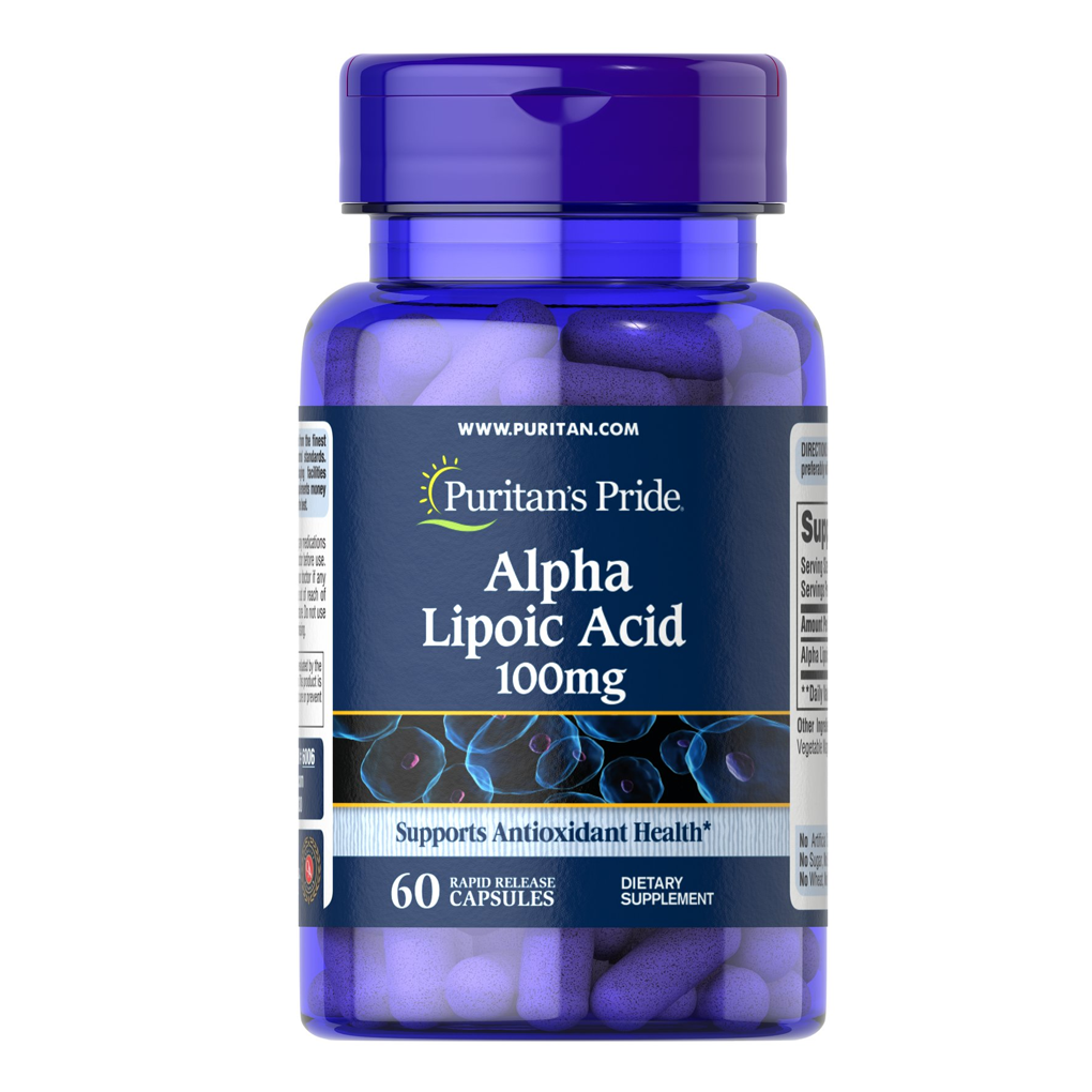 Puritan's Pride Alpha Lipoic Acid 100 mg / 60 Capsules Puritan's Pride Alpha Lipoic Acid 100 mg / 60 Capsules