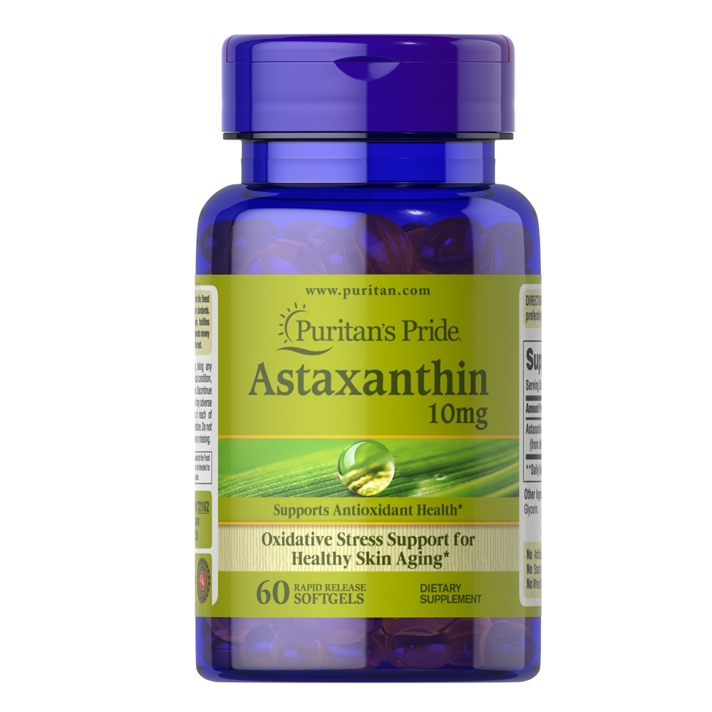 Puritan’s Pride Skinguard Natural Astaxanthin 10 mg / 60 Softgels