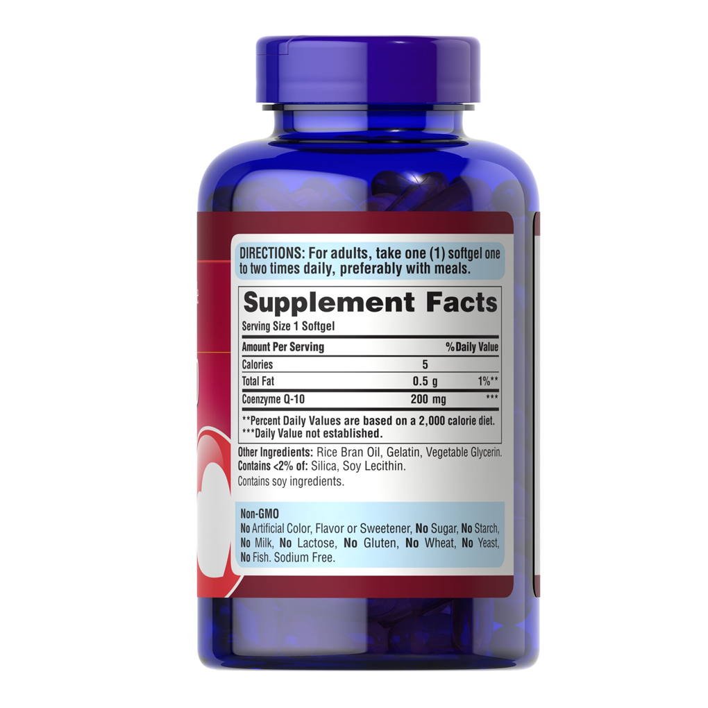 Puritan's Pride Q-SORB™ Co Q-10 200 mg / 240 Rapid Release Softgels Puritan's Pride Q-SORB™ Co Q-10 200 mg / 240 Rapid Release Softgels