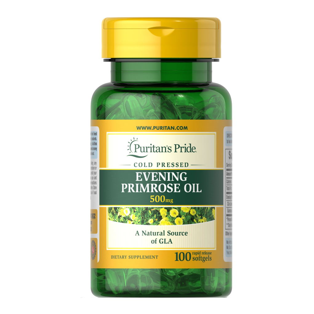 Puritan's Pride  Evening Primrose Oil 500 mg with GLA  / 100 Softgels