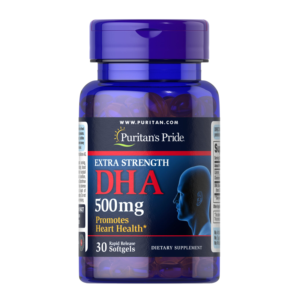 Puritan's Pride Extra Strength DHA 500 mg / 30 Softgels