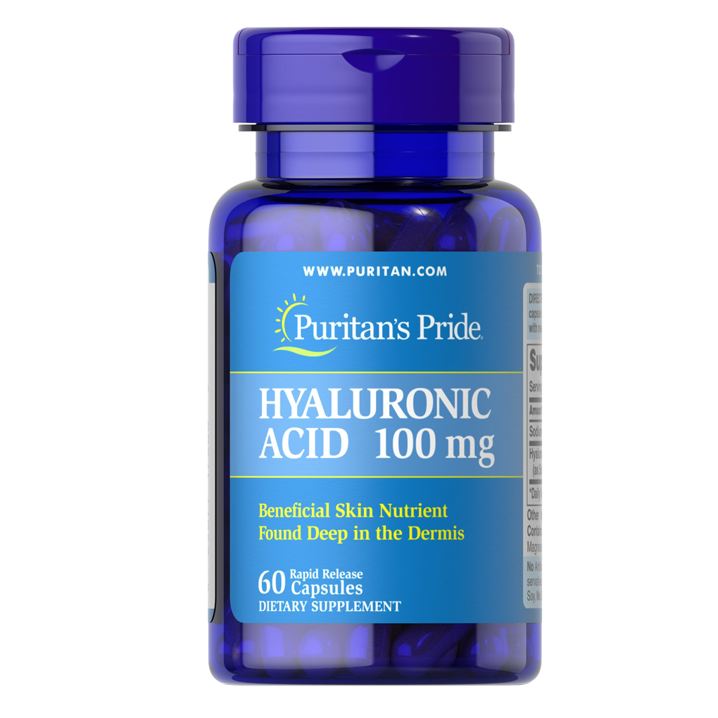 Puritan's Pride Hyaluronic Acid 100 mg / 60 Capsules Puritan's Pride Hyaluronic Acid 100 mg / 60 Capsules