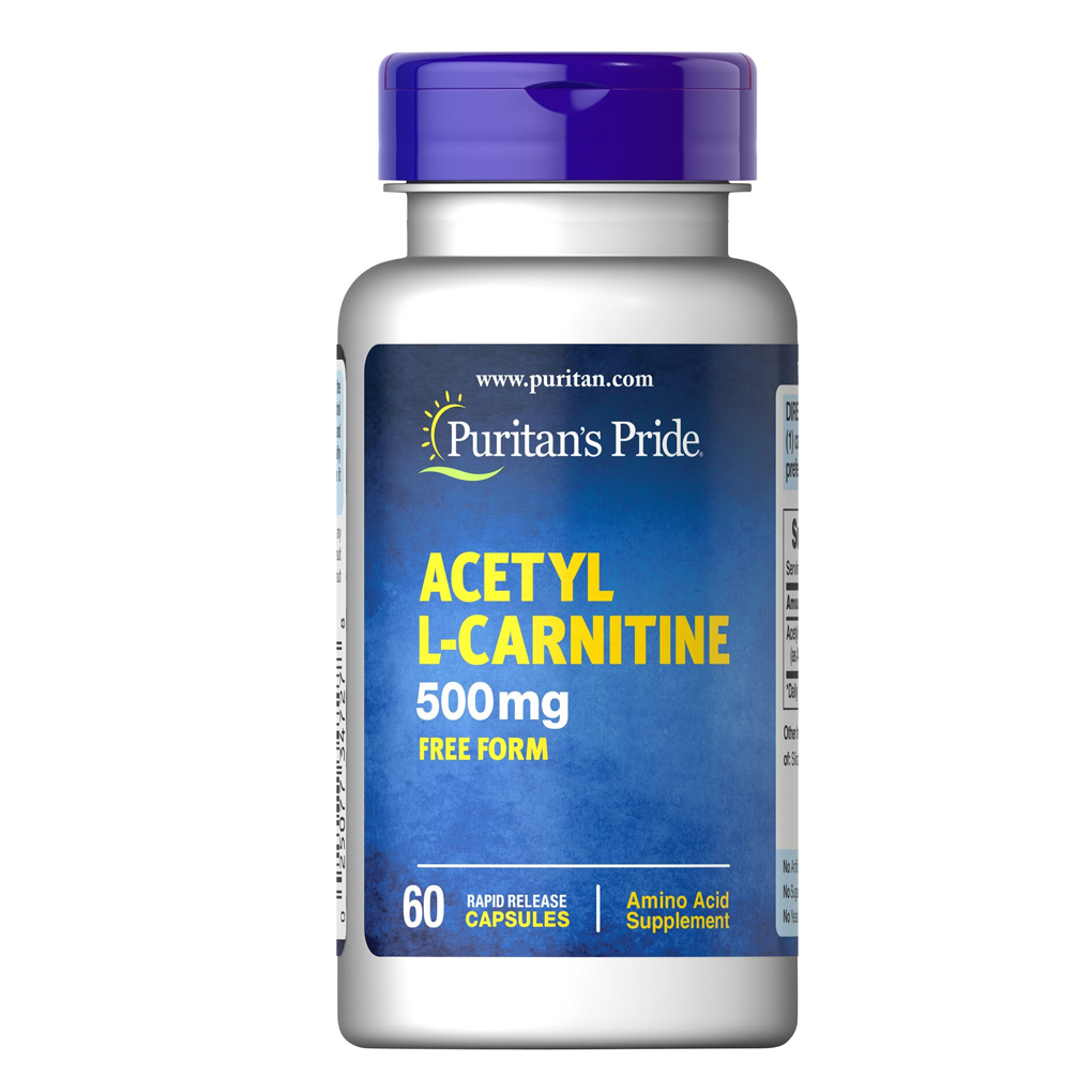 Puritan's Pride Acetyl L-Carnitine 500 mg / 60 Capsules