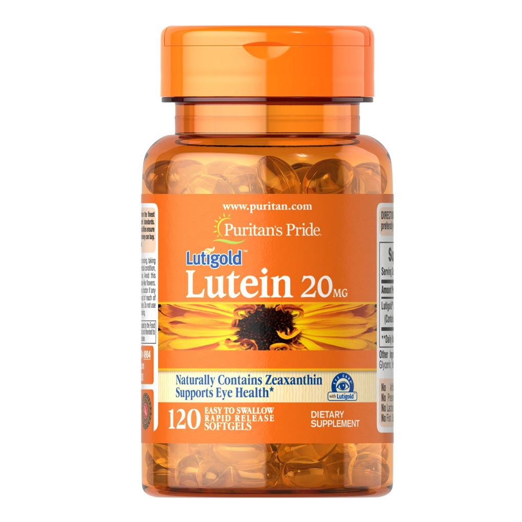 Puritan’s Pride Lutein 20 mg with Zeaxanthin / 120 Softgels