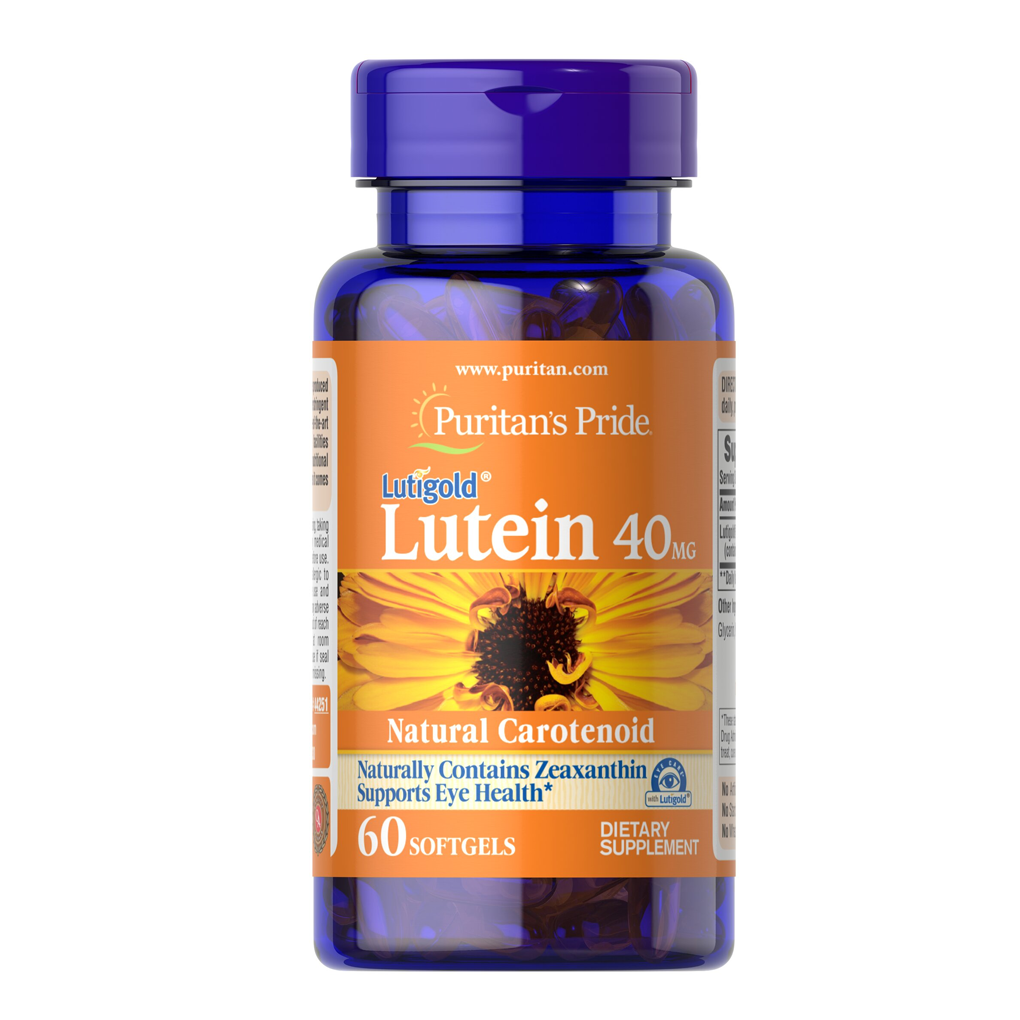 Puritan's Pride Lutein 40 mg with Zeaxanthin 1,600 mcg / 60 Softgels Puritan's Pride Lutein 40 mg with Zeaxanthin 1,600 mcg / 60 Softgels