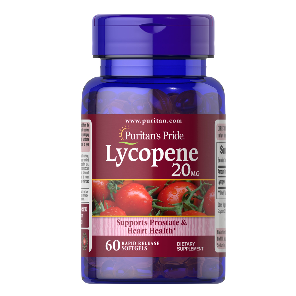 Puritan's Pride Lycopene 20 mg / 60 Softgels