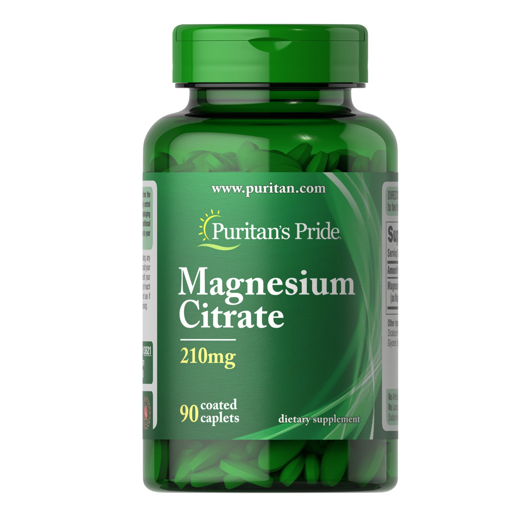 Puritan's Pride Magnesium Citrate 210 mg / 90 Caplets