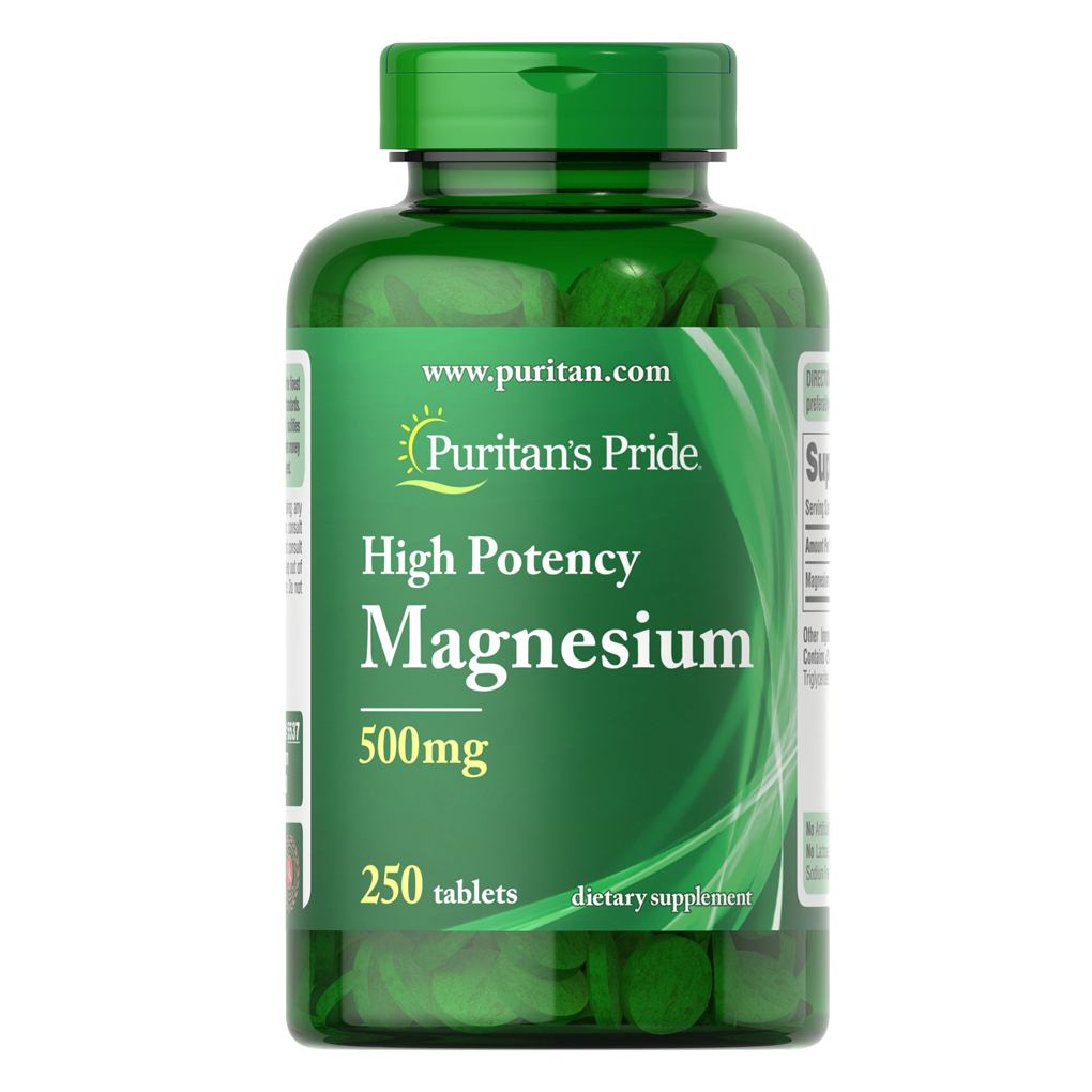 Puritan's Pride Magnesium 500 mg / 250 Tablets