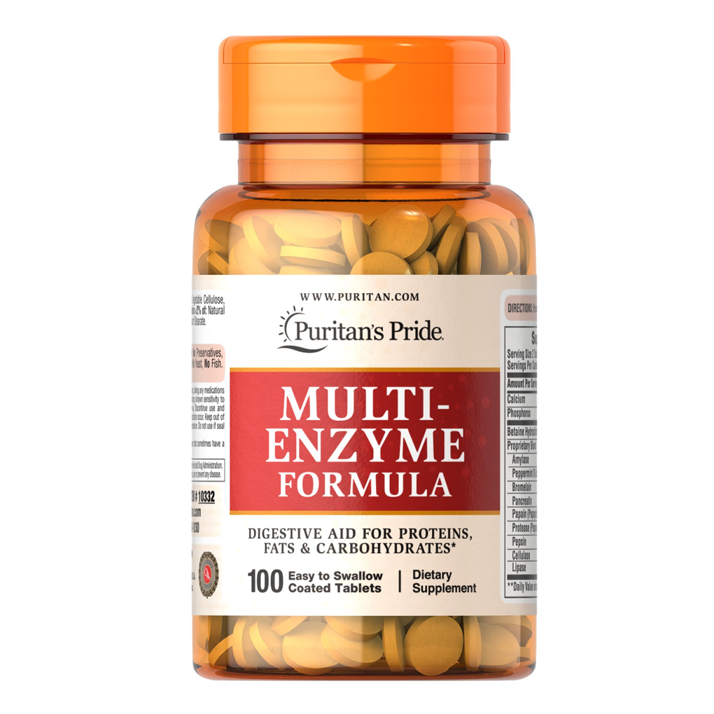 Puritan's Pride Multi Enzyme / 100 Tablets