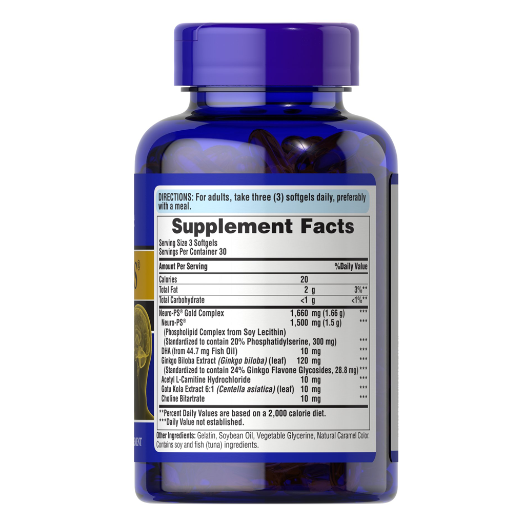 Puritan's Pride NEURO-PS® GOLD™ / 90 Softgels Puritan's Pride NEURO-PS® GOLD™ / 90 Softgels