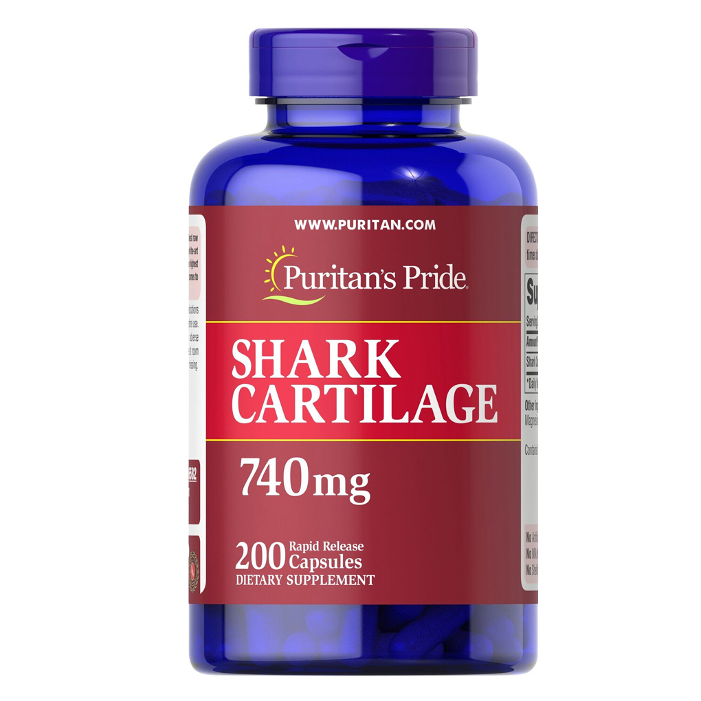Puritan’s Pride Shark Cartilage 740 mg / 200 Capsules Puritan’s Pride Shark Cartilage 740 mg / 200 Capsules
