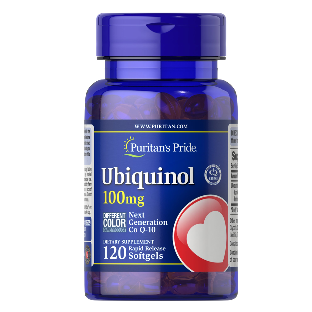 Puritan's Pride Ubiquinol 100 mg / 120 Rapid Release Softgels Puritan's Pride Ubiquinol 100 mg / 120 Rapid Release Softgels