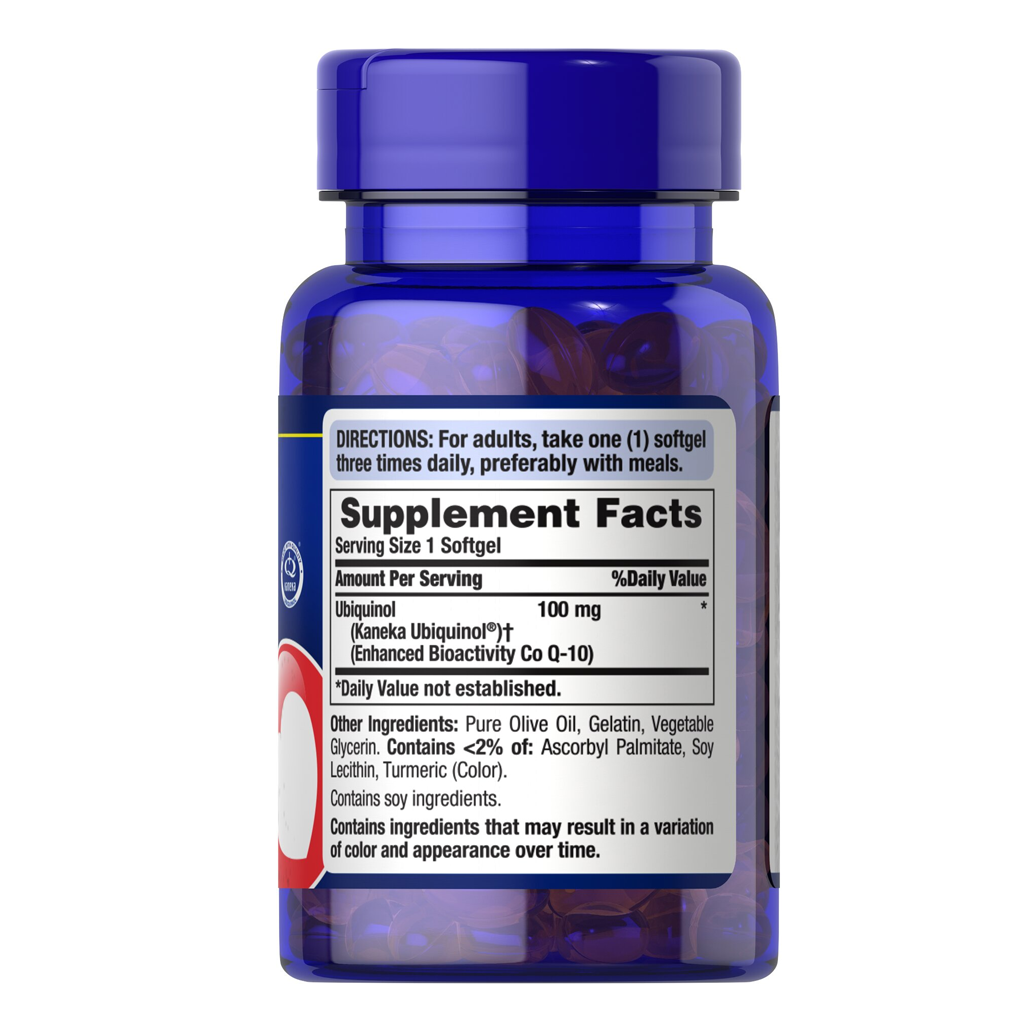 Puritan’s Pride Ubiquinol 100 mg / 60 Softgels Puritan’s Pride Ubiquinol 100 mg / 60 Softgels