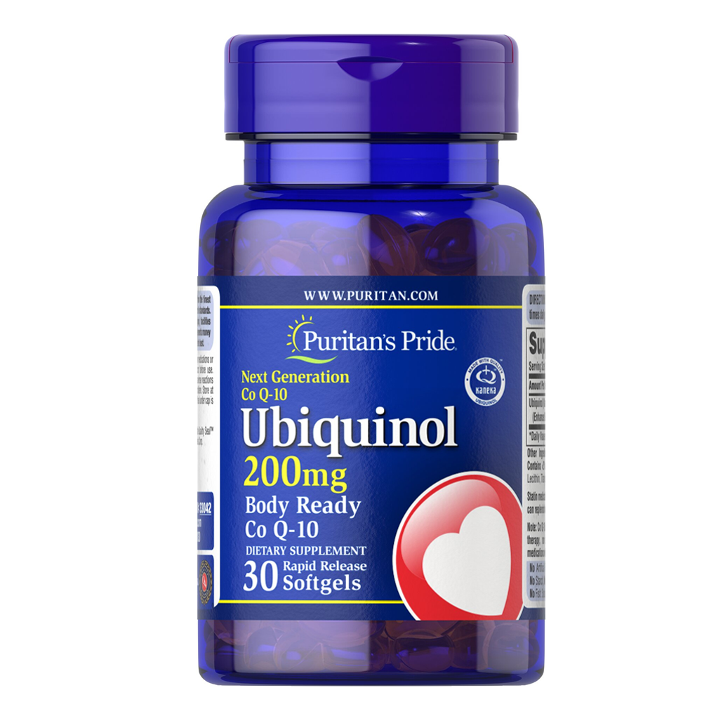 Puritan's Pride Ubiquinol 200 mg / 30 Rapid Release Softgels Puritan's Pride Ubiquinol 200 mg / 30 Rapid Release Softgels
