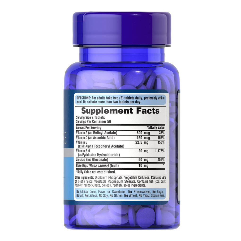Puritan's Pride Zinc for Acne / 100 Tablets Puritan's Pride Zinc for Acne / 100 Tablets