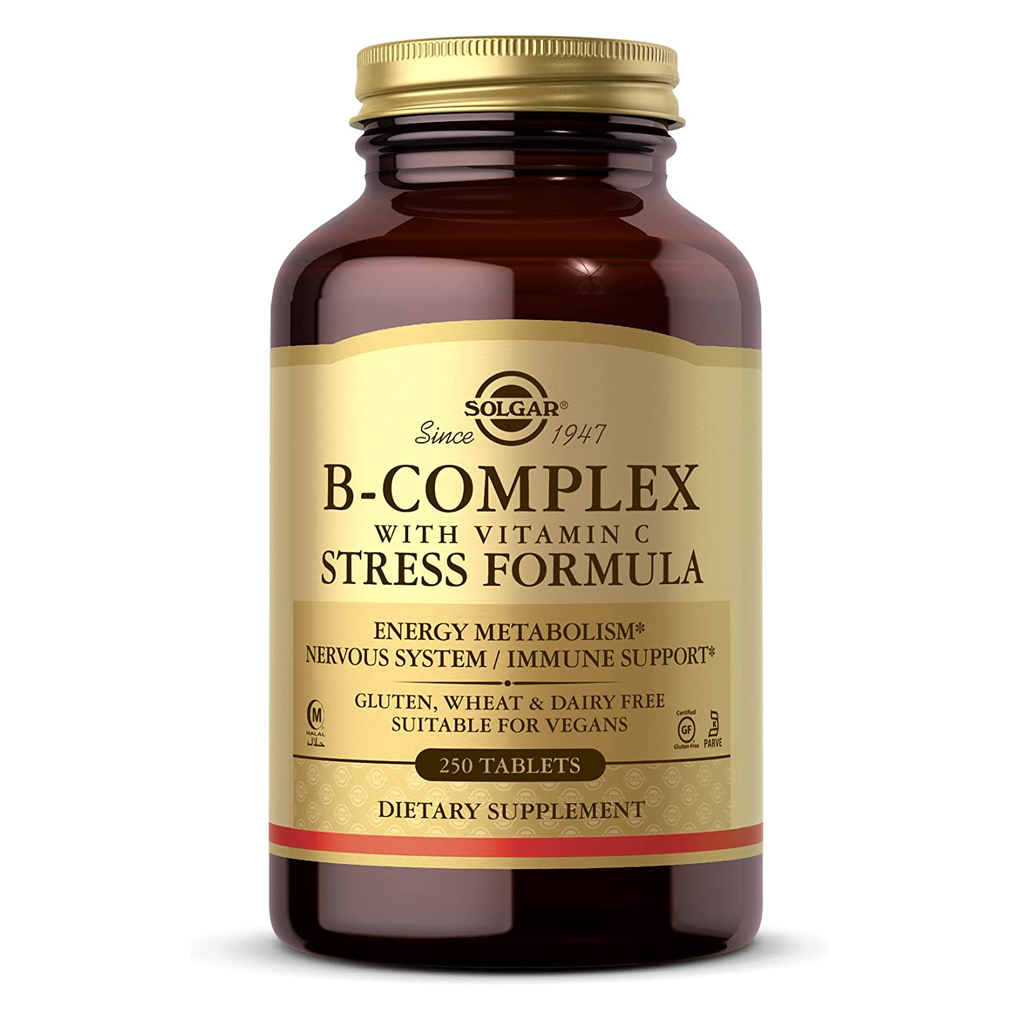 Solgar  B-Complex with Vitamin C Stress Formula / 250 Tablets