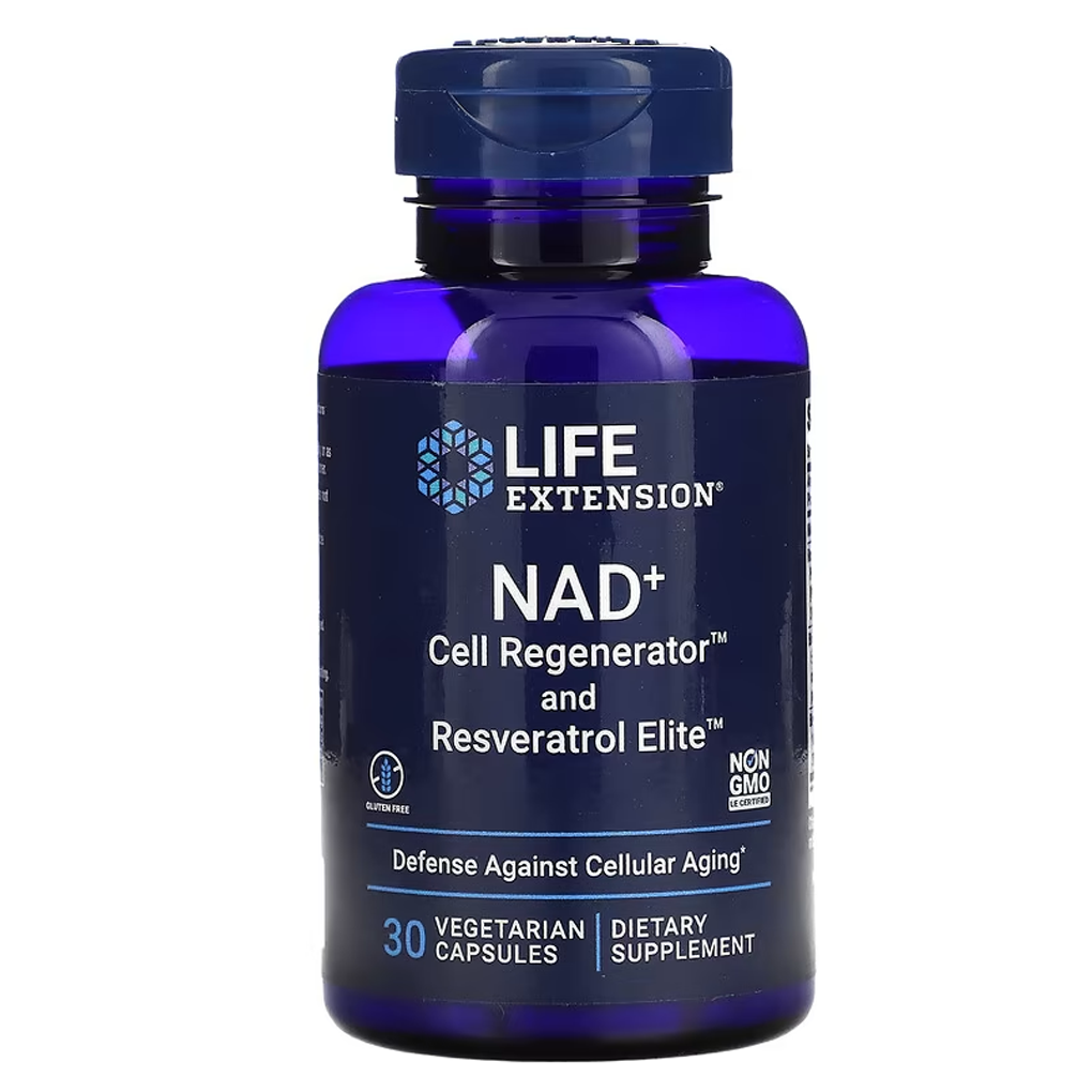 Life Extension  NAD+ Cell Regenerator™ and Resveratrol Elite™ / 30 Vegetarian Capsules