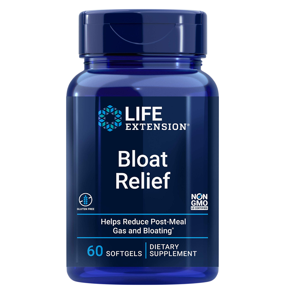 Life Extension  Bloat Relief / 60 Softgels