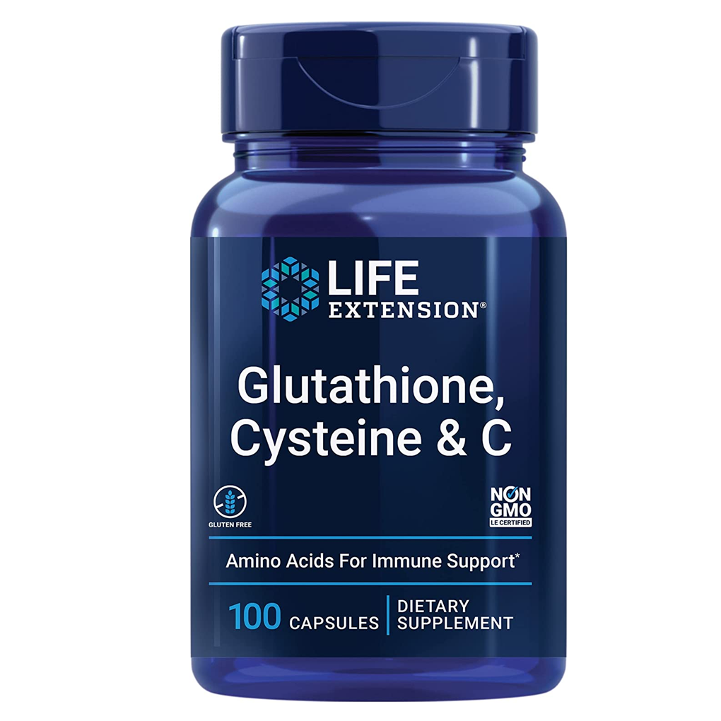 Life Extension  Glutathione, Cysteine & C / 100 Capsules