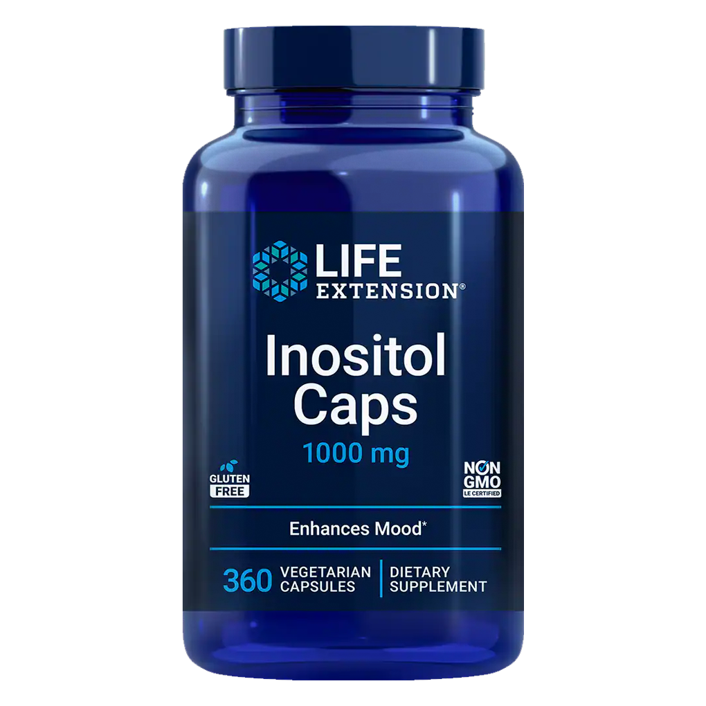 Life Extension Inositol Caps 1000 mg / 360 Vegetarian Capsules