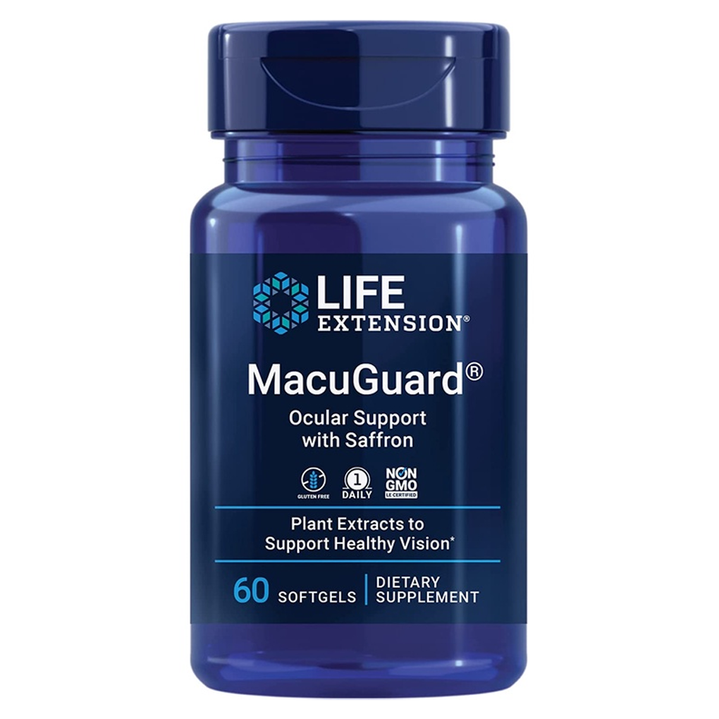 Life Extension  MacuGuard® Ocular Support with Saffron / 60 Softgels