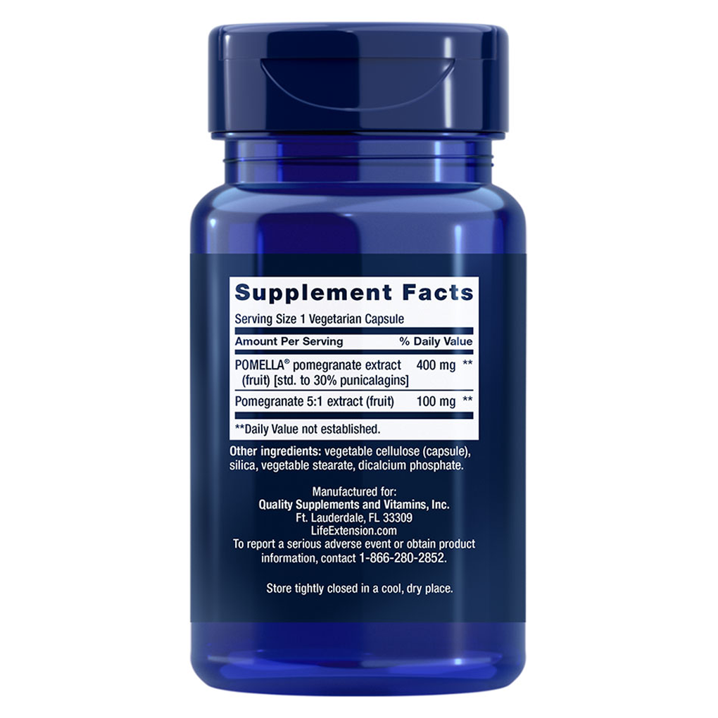 Life Extension Pomegranate Fruit Extract / 30 Vegetarian Capsules Life Extension Pomegranate Fruit Extract / 30 Vegetarian Capsules