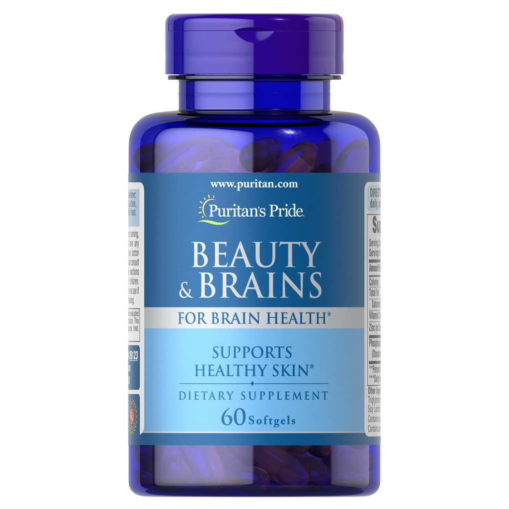 Puritan's Pride  Beauty & Brains / 60 Softgels