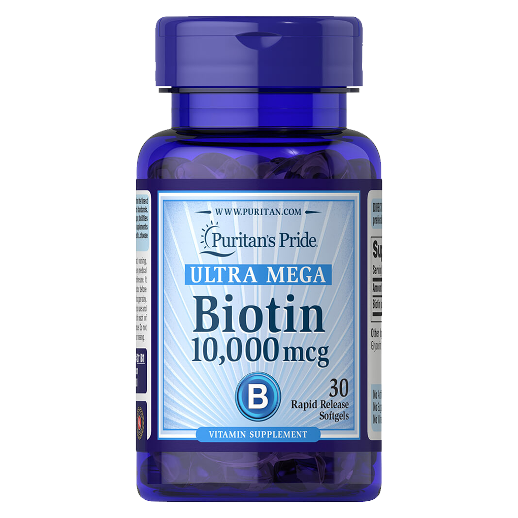 Puritan's Pride  Biotin 10,000 mcg / 30 Softgels (Trial Size)