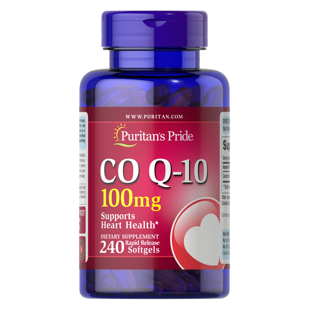 Puritan's Pride Q-SORB™ Co Q-10 100 mg / 240 Rapid Release Softgels