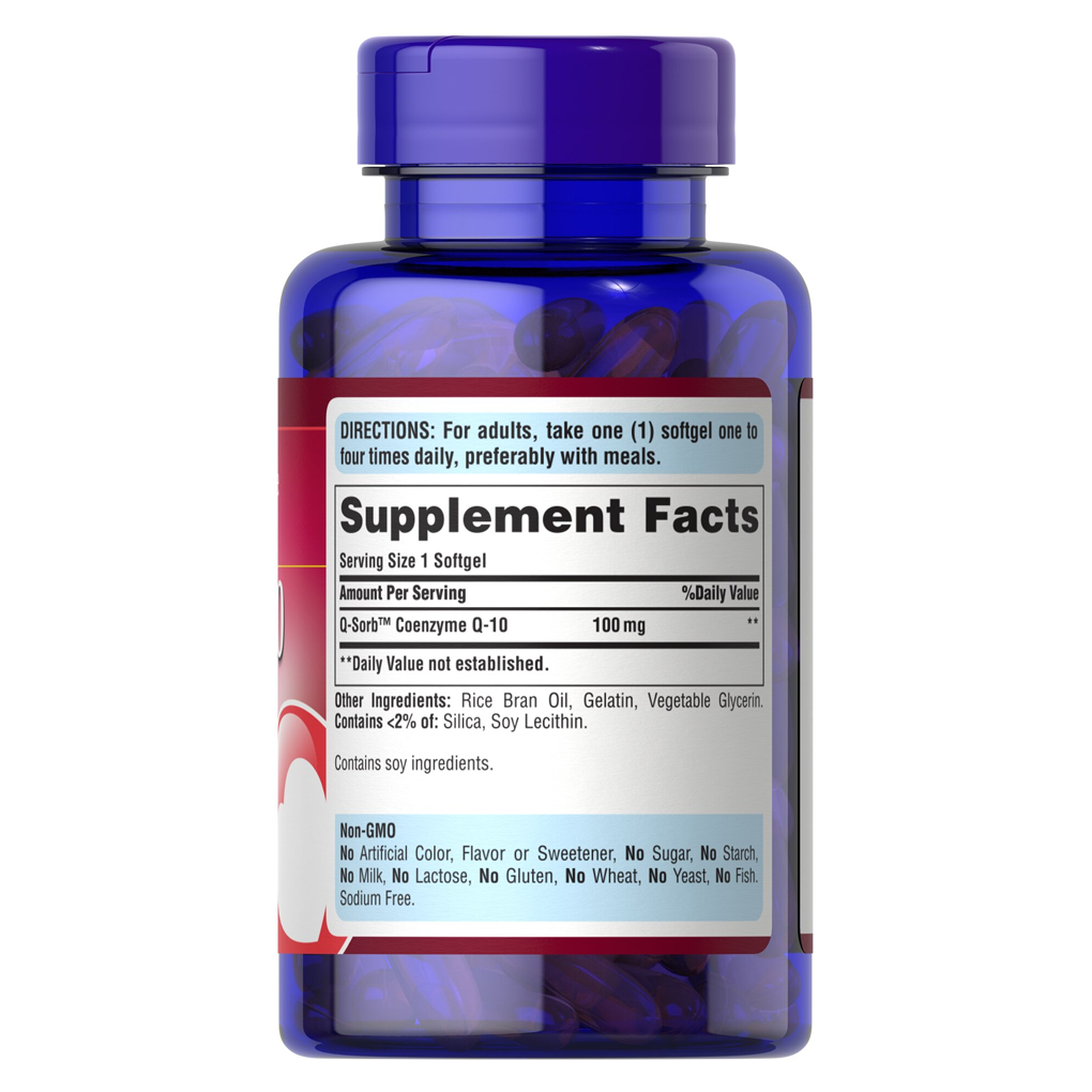 Puritan's Pride Q-SORB™ Co Q-10 100 mg / 240 Rapid Release Softgels Puritan's Pride Q-SORB™ Co Q-10 100 mg / 240 Rapid Release Softgels