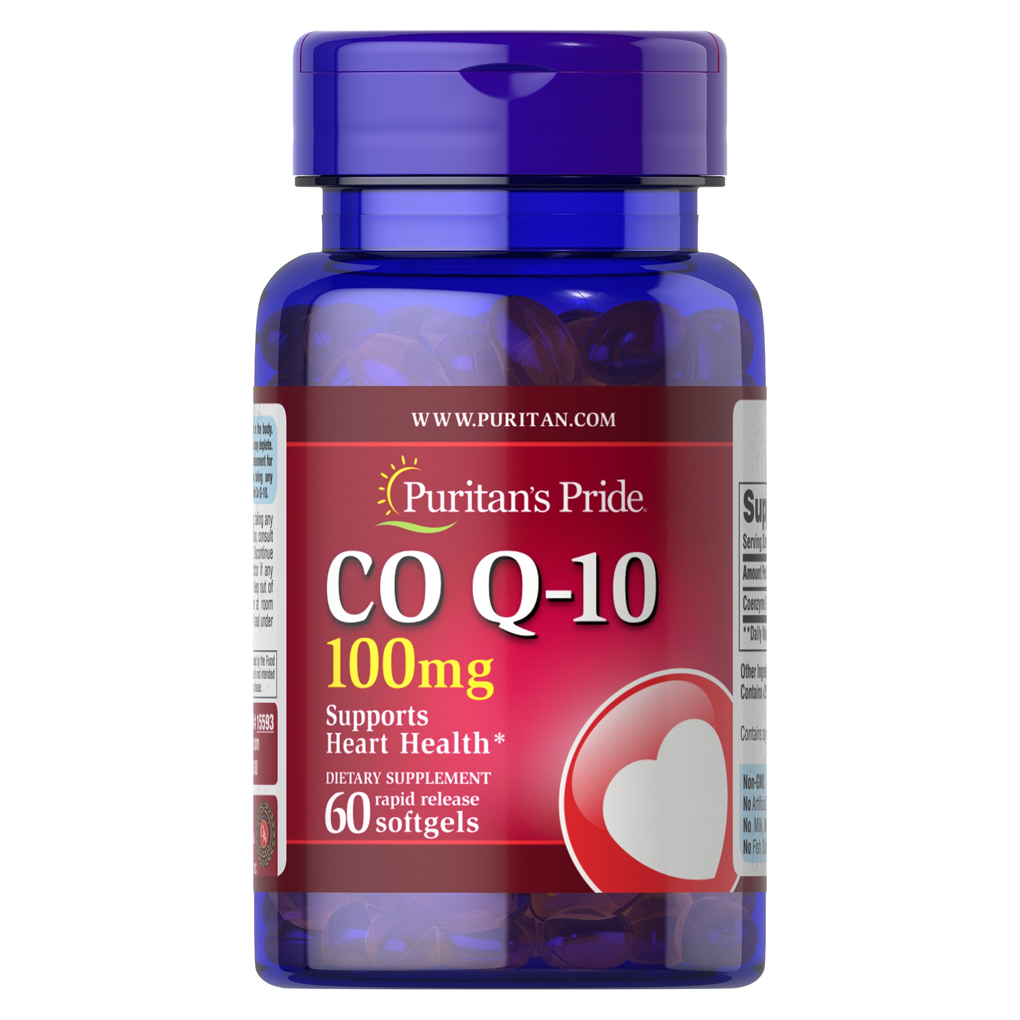 Puritan's Pride Q-SORB™ Co Q-10 100 mg / 60 Rapid Release Softgels