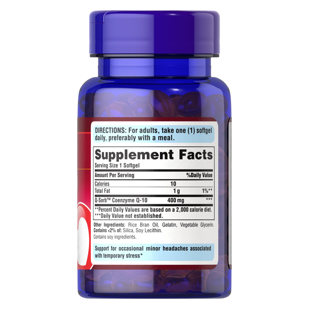 Puritan's Pride Co Q-10 - 600 mg / 30 Rapid Release Softgels