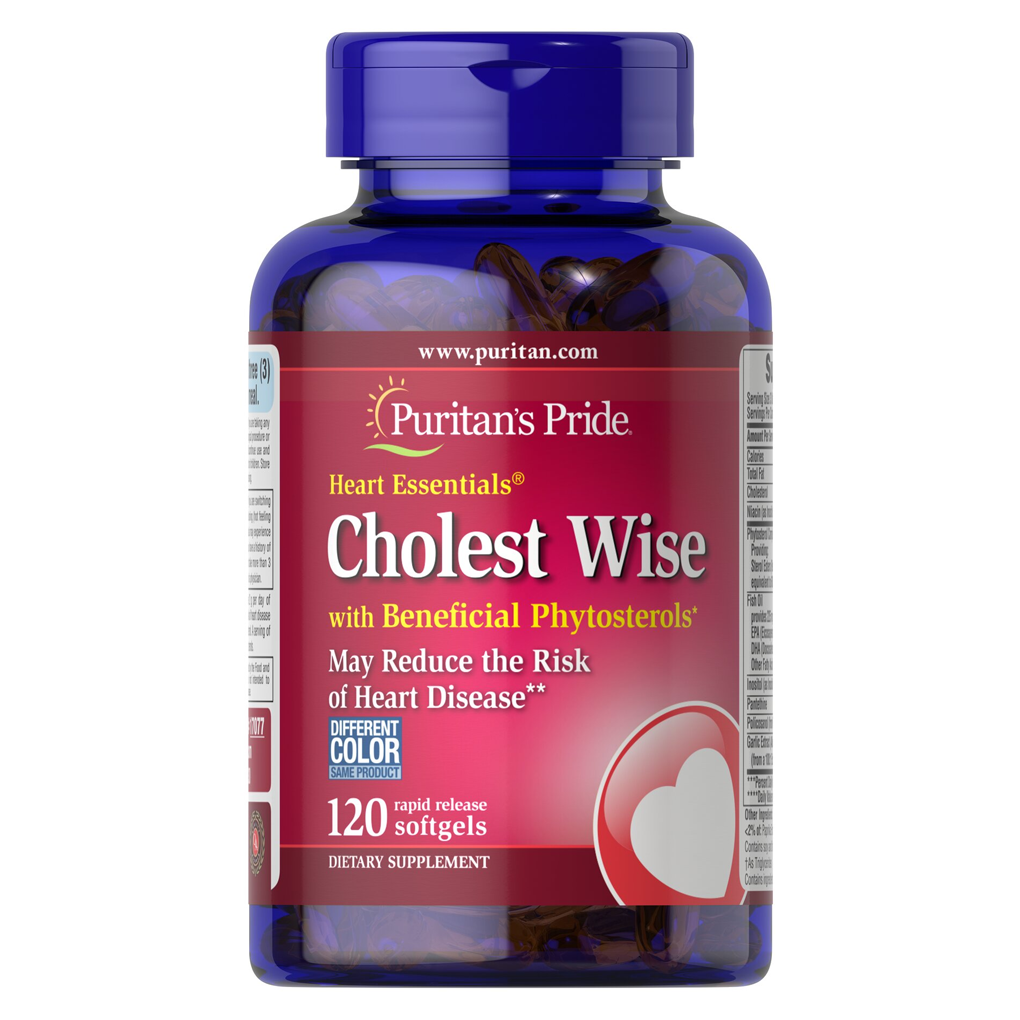Puritan's Pride Heart Essentials™ Cholest Wise with Plant Sterols / 120 Softgels