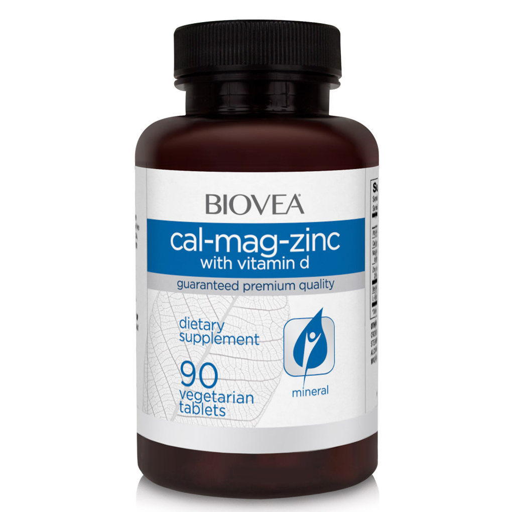 BIOVEA  CAL-MAG-ZINC [with Vitamin D3 (cholecalciferol)] / 90 Tablets
