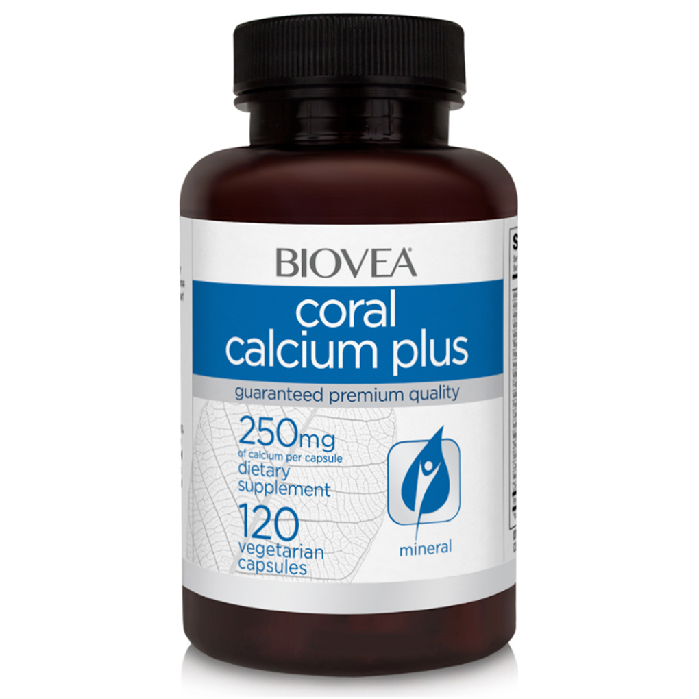 BIOVEA  CORAL CALCIUM PLUS 1000 mg / 120 Capsules