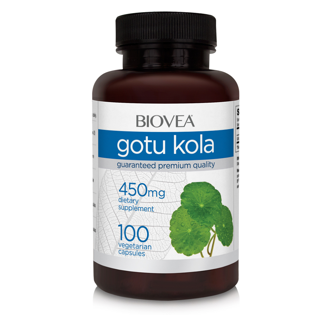 BIOVEA  GOTU KOLA 450 mg / 100 Vegetarian Capsules